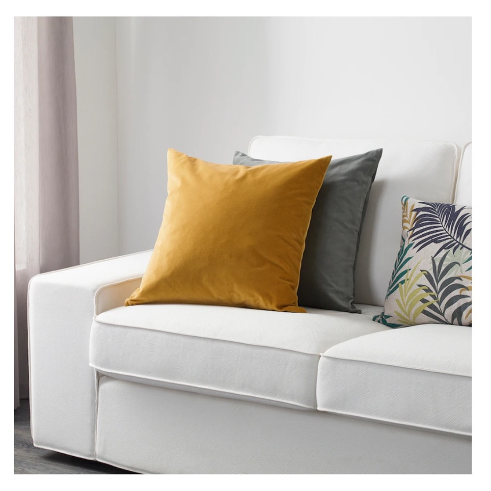 NWT Two gold IKEA Sanela pillow shams